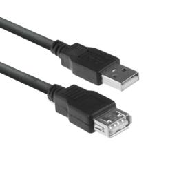 ACT USB 2.0 A verlengkabel M/F 1,8 meter