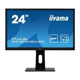 24" iiyama B2483HSU-B5 LED Pivot DSub/HDMI/DP/USB + speakers