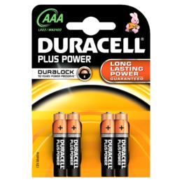 Duracell Plus LR03 AAA batterijen 4 stuks