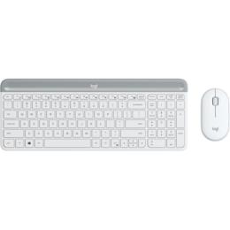 Logitech MK470 Slim draadloze desktop set wit