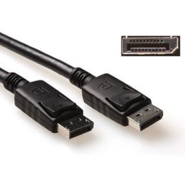 ACT Displayport kabel M/M 0,5 meter (met powerpin)