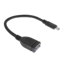 ACT USB-C naar USB A adapter M/F 0,2m