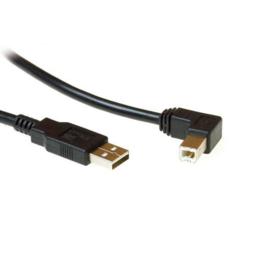 ACT USB 2.0 A naar B Haaks kabel M/M 1,8 meter