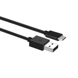 Ewent EW1373 USB-C naar USB-A kabel 1 meter zwart