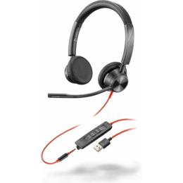 Poly Plantronics Blackwire C3325 USB-A koptelefoon zwart