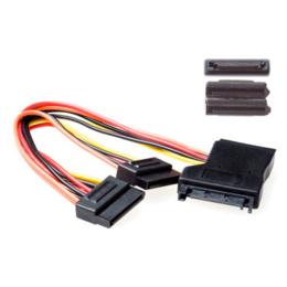 ACT SATA splitterkabel voor extra HDD/SSD 0,15m