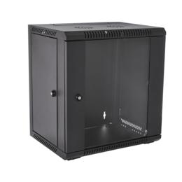 V7 RMWC12UG450-1E rack 12U wandrek glazendeur zwart