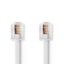 Nedis RJ11 Telefoonkabel 10 meter M/M wit