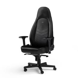 Noblechairs Icon Real leather gamestoel zwart
