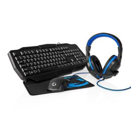 Gaming Combo Kit 4-in-1 toetsenbord, headset, muis, muismat
