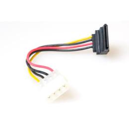 ACT Molex 4-pin naar SATA haaks voedingskabel F/M 0,15m