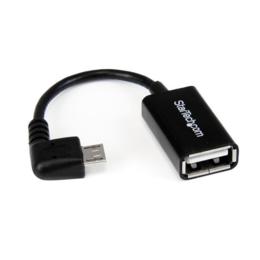 StarTech Micro USB haaks naar USB OTG adapter 12cm