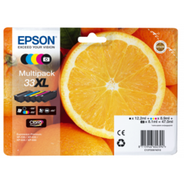 Epson 33XL multipack zwart/foto zwart/cyaan/magenta/geel