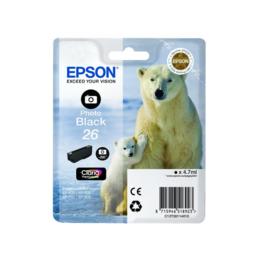 Epson 26 Claria Premium foto zwart inktcartridge