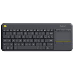 Logitech K400 Plus draadloos Touch toetsenbord zwart