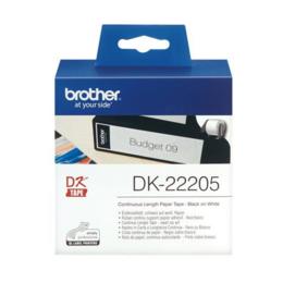 Brother DK-22205 Thermal Tape doorlopend 62mm wit