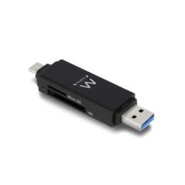 Ewent EW1075 USB 3.1 kaartlezer met USB-A en USB-C