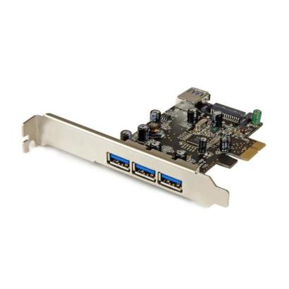 StarTech 4-poorts (1x intern) USB 3.0 PCI-E 1x adapterkaart