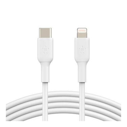Belkin BoostCharge Lightning naar USB-C kabel 1m wit