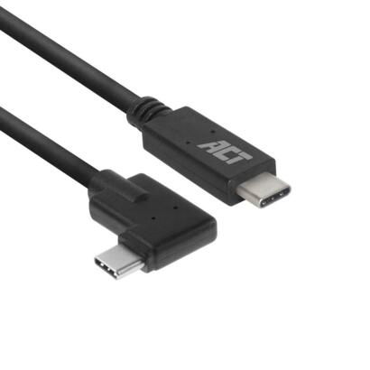 ACT USB-C naar USB-C haaks (hoek connector) 1 meter