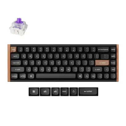 Keychron K6 HE Gaming toetsenbord Nebula special edit. zwart