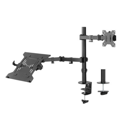 ACT AC8305 monitorarm met laptophouder tot 15,6" zwart