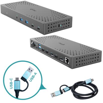 i-tec USB 3.0/USB-C 4K Triple monitor dockingstation G2 100W