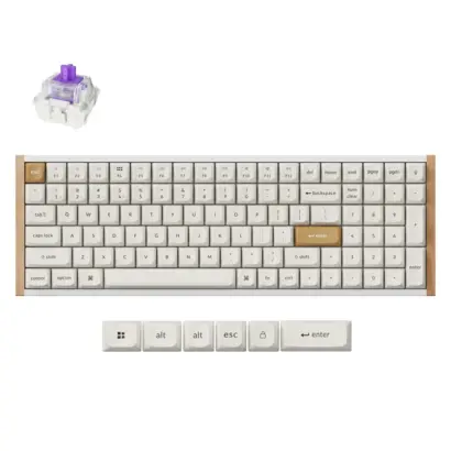 Keychron K4 HE Gaming toetsenbord Nebula special edition wit