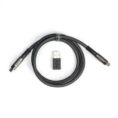 Keychron Double-Sleeved Geek USB-C kabel zwart
