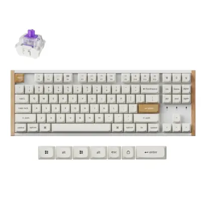 Keychron K8 HE Gaming toetsenbord Nebula special edition wit