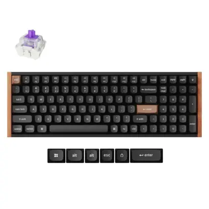 Keychron K4 HE Gaming toetsenbord Nebula special edit. zwart