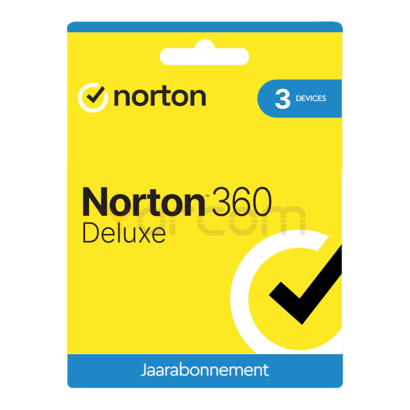 Norton 360 Deluxe 3-Device + 25GB Cloud 1-jaar (key only)