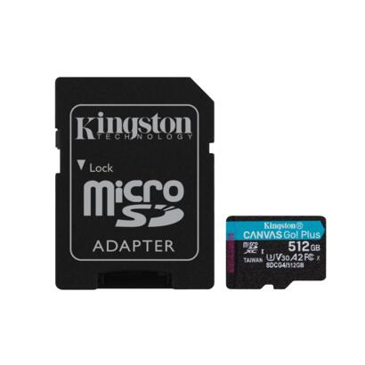 Kingston Canvas Go Plus 512GB microSDXC SDCG4/512GB