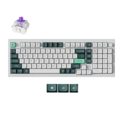 Keychron Q5 HE QMK gaming toetsenbord nebula switch wit
