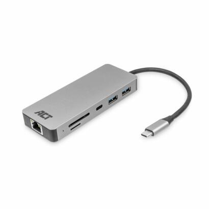 ACT AC7092 USB-C 4K HDMI PD passthrough card reader docking