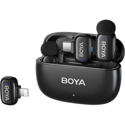 Boya Mini-12 2.4GHz Ultra-mini draadloze microfoon - 2TX-2RX