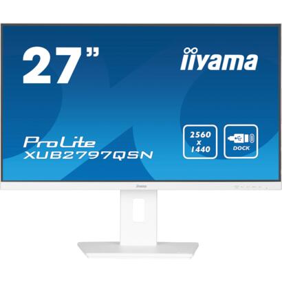 27" iiyama XUB2797QSN-W2 IPS 1ms HDMI/DP/USB Dock speakers