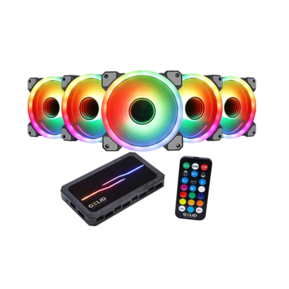 Gelid Solutions Amber 8 Pro bundel ARGB fans en controller