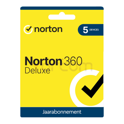 Norton 360 Deluxe 5-Device + 50GB Cloud 1-jaar (key only)