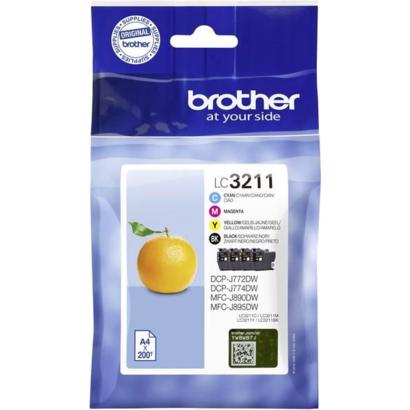 Brother LC-3211VALDR zwart/geel/cyaan/magenta