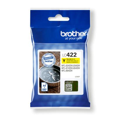 Brother LC-422Y geel cartridge