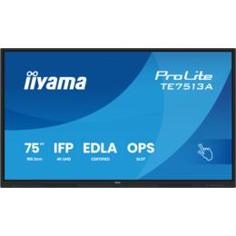 75" iiyama TE7513A-B1AG IPS 4K UHD Interactive display