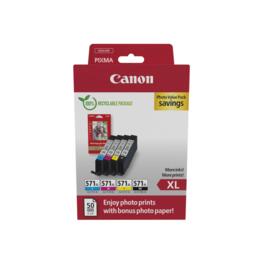 Canon CLI-571XL Photo value pack cyaan/magenta/geel/zwart