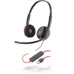 Poly Plantronics Blackwire C3220 USB-A koptelefoon zwart