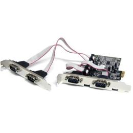 StarTech 4x Seriele RS232 *LP Bracket* PCI-E 1x p/n PEX4S553