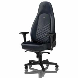 Noblechairs Icon Real leather gamestoel blauw/grijs