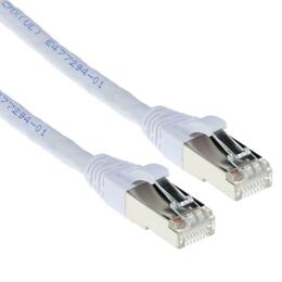 ACT witte CAT6A SFTP netwerkkabel 1 meter