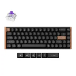 Keychron K6 HE Gaming toetsenbord Nebula special edit. zwart