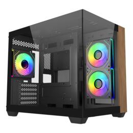 Cooler Master Elite 481 Wood behuizing zwart