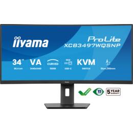 34" iiyama XCB3497WQSNP-B1 Curved HMDI/DP/USB/DOCK 95W PD